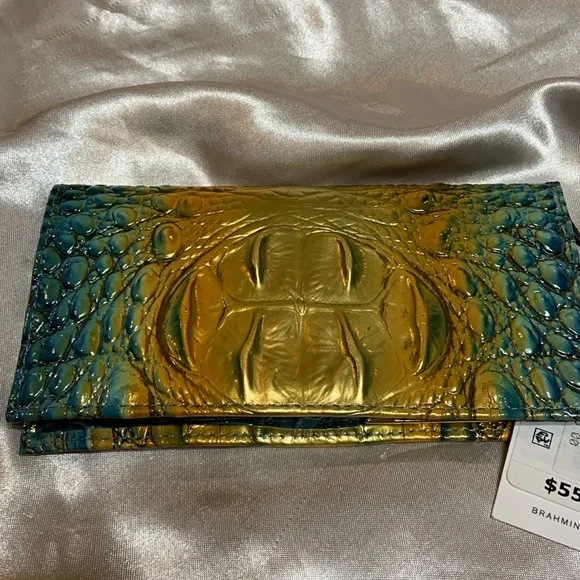 Brahmin Purse-Small “Ashley” Bermudan Ombre-Checkbook included - Picture 8 of 8